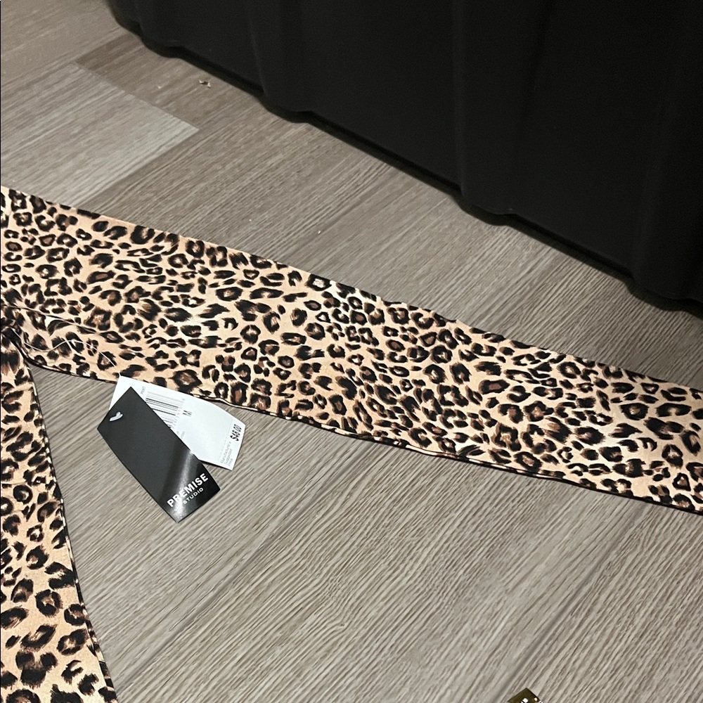 Premise Brown Leopard Print Blouse - Picture 3 of 7